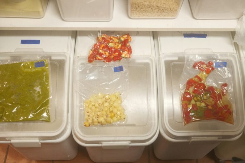 Microplastics shed by food packaging
