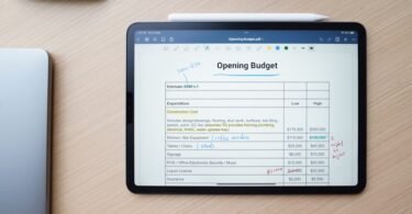 a tablet with a screen